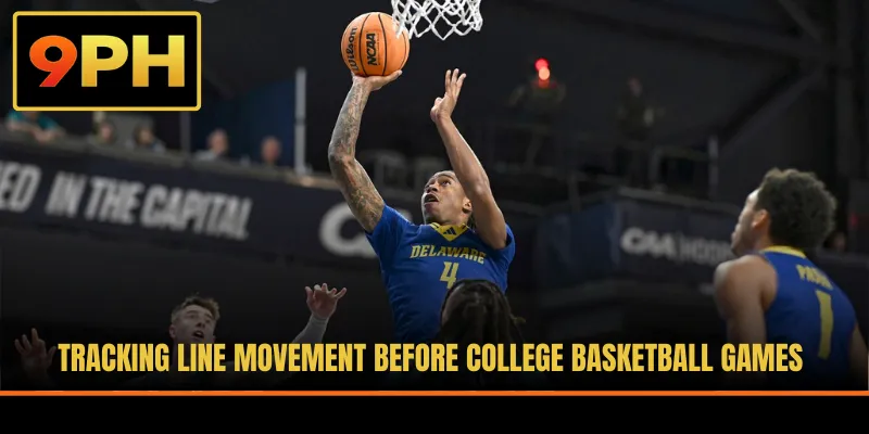 Tracking line movement before college basketball games